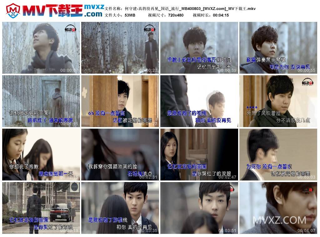 何守建-真的没再见_国语_流行_MB400803